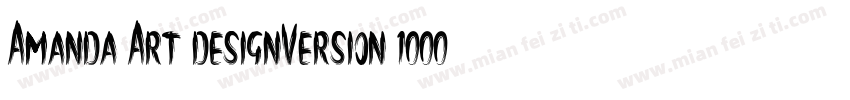 Amanda Art designVersion 1000字体转换